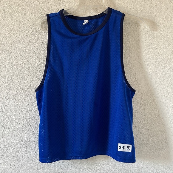 Under Armour Mesh Tank Women’s Sz Medium Blue Sporty Athletic Sports casual - Picture 1 of 7